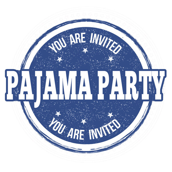Pajama party stamp