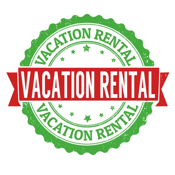 Vacation rental stamp — Stock Vector