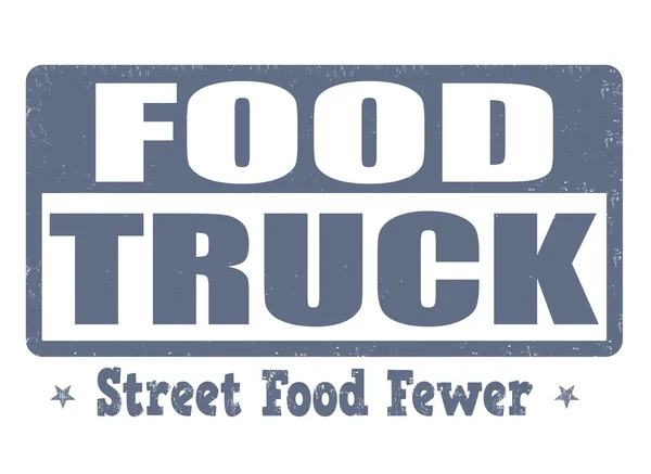 Food truck stempel — Stockvector