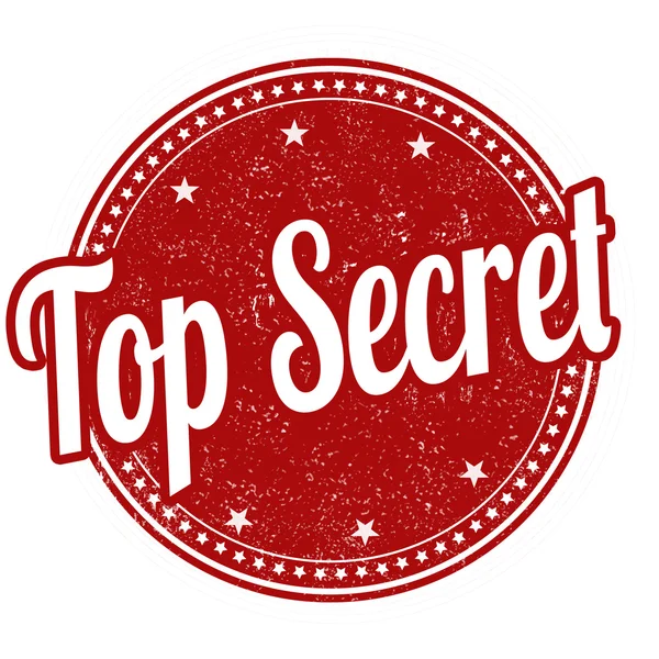 Timbre top secret — Image vectorielle