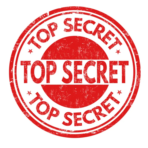 Top secret stamp — Stock Vector