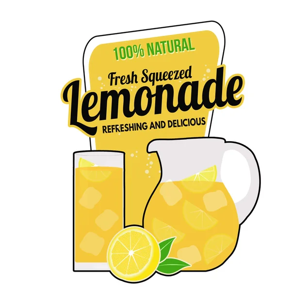Лимонадная этикетка — стоковый вектор