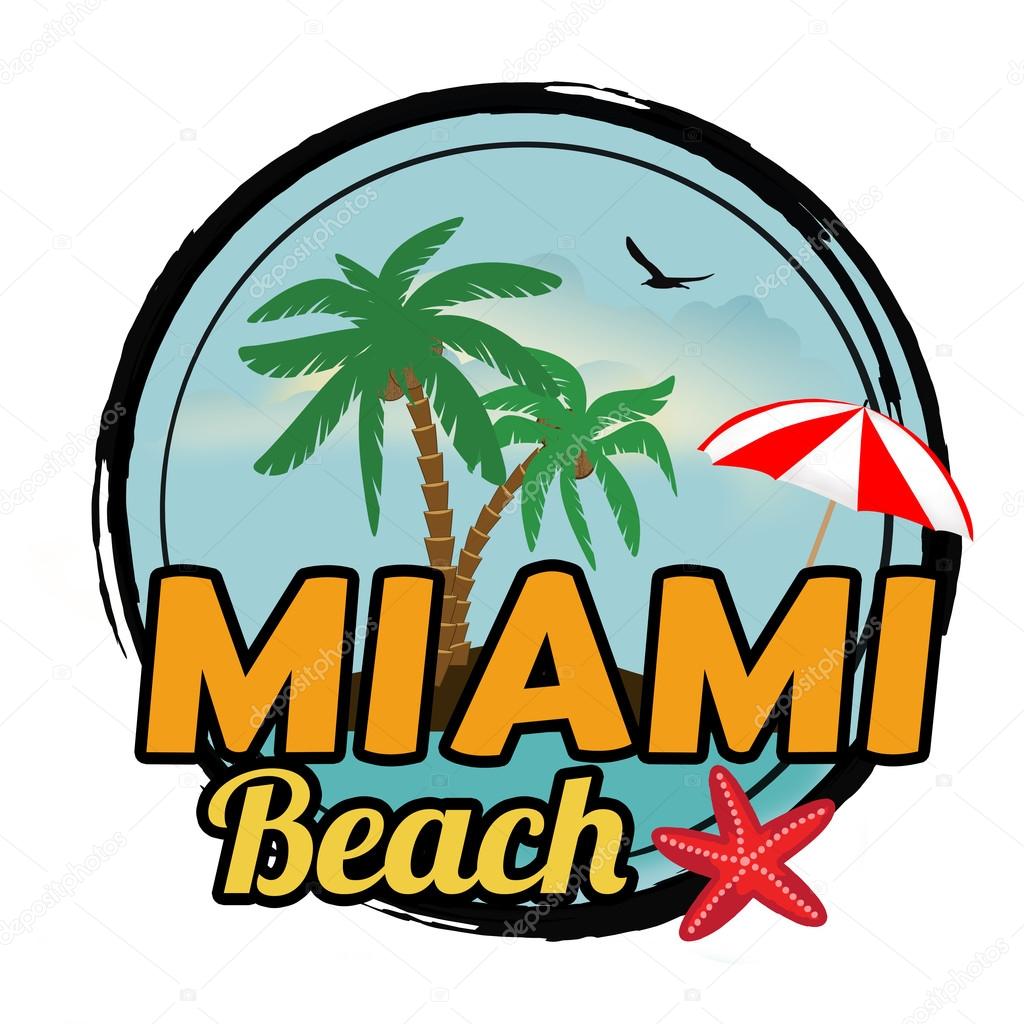 Retro Background Stock Illustration - Download Image Now - Miami