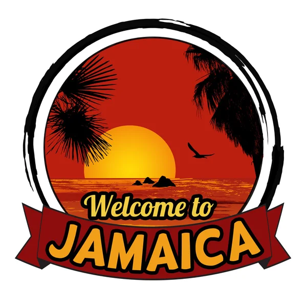 Welcome to Jamaica sign — Stock Vector © roxanabalint ...
