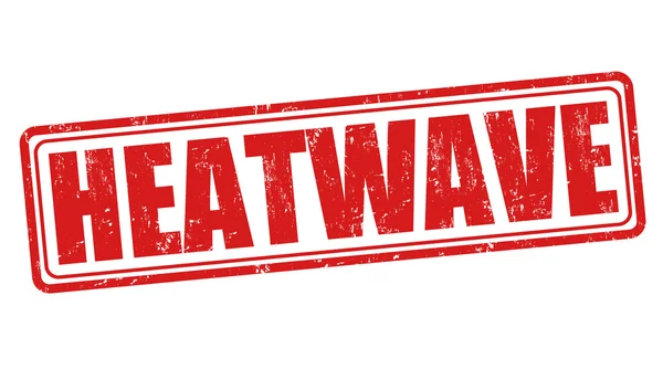 Heatwavesign или штамп — стоковый вектор