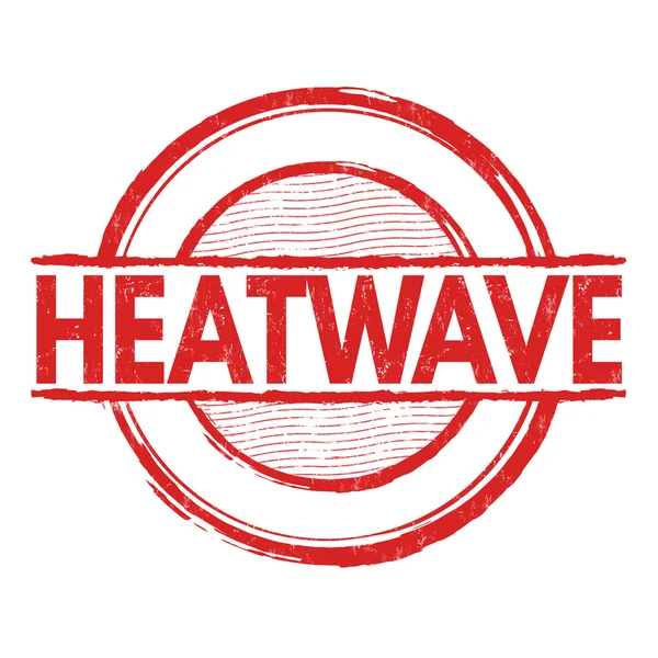 Heatwavesign 또는 스탬프 — 스톡 벡터