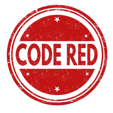 Kırmızı alarm işareti veya damga