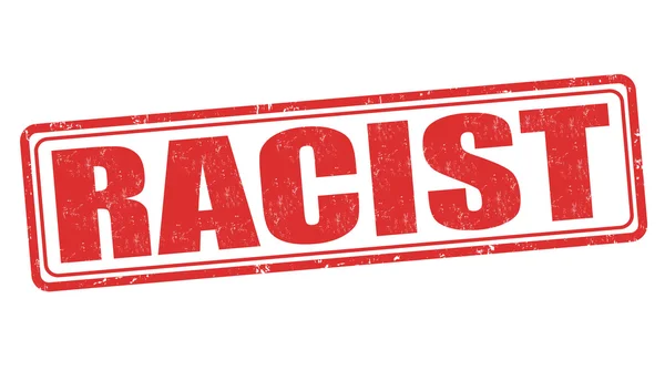 Rassistisches Zeichen oder Stempel — Stockvektor