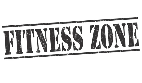 Timbro zona fitness — Vettoriale Stock