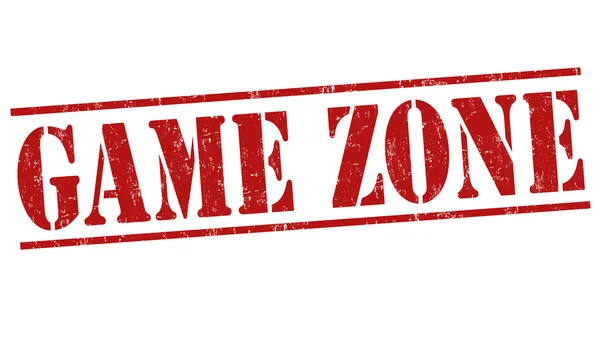 Timbro della zona di gioco — Vettoriale Stock