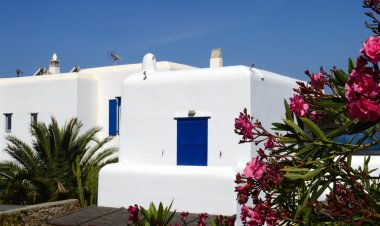 Mykonos island, Yunanistan dış bina güzel mimari
