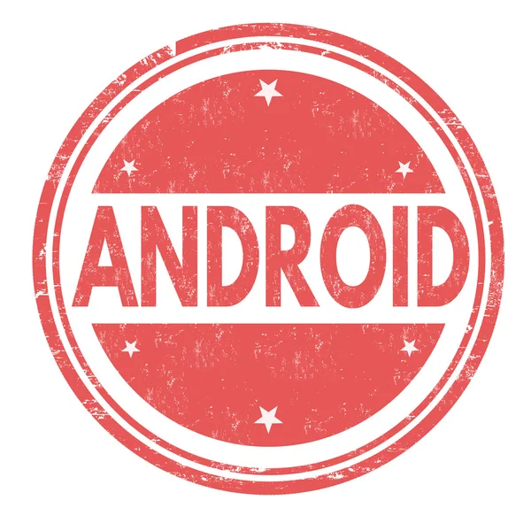 Android grunge razítko — Stockový vektor