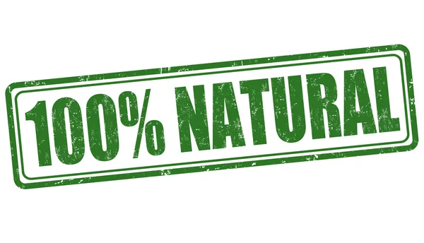 Carimbo 100% natural — Vetor de Stock