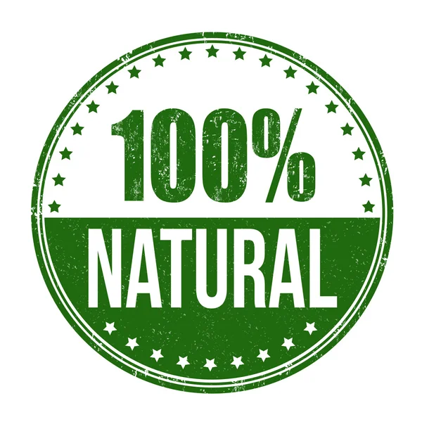 Sello 100% natural — Archivo Imágenes Vectoriales