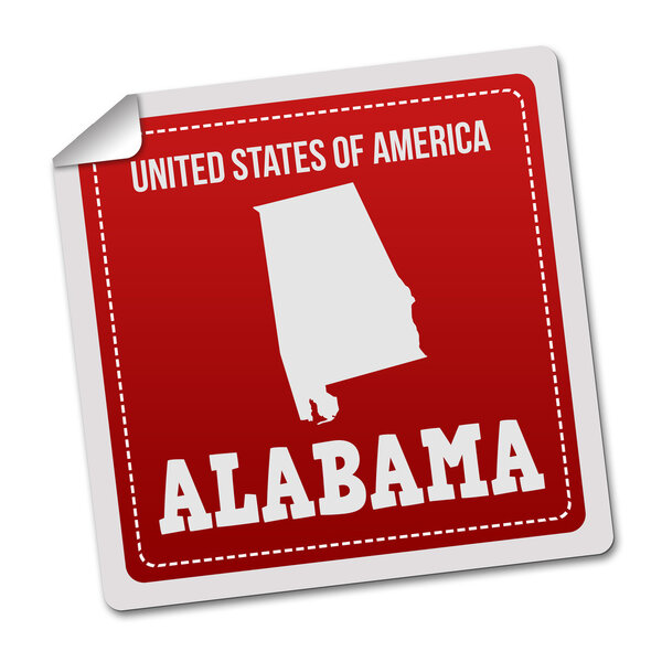 Alabama sticker or label 