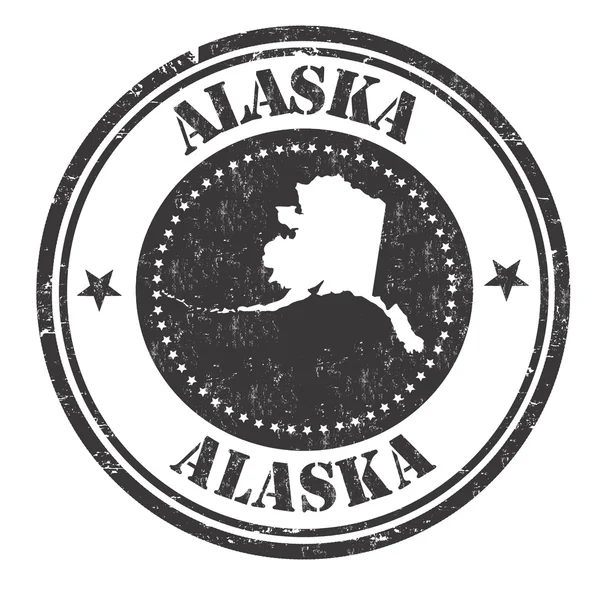 Alaszka jel vagy bélyegző — Stock Vector