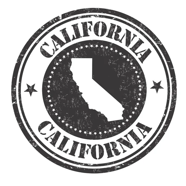 California-skilt eller stempel – stockvektor