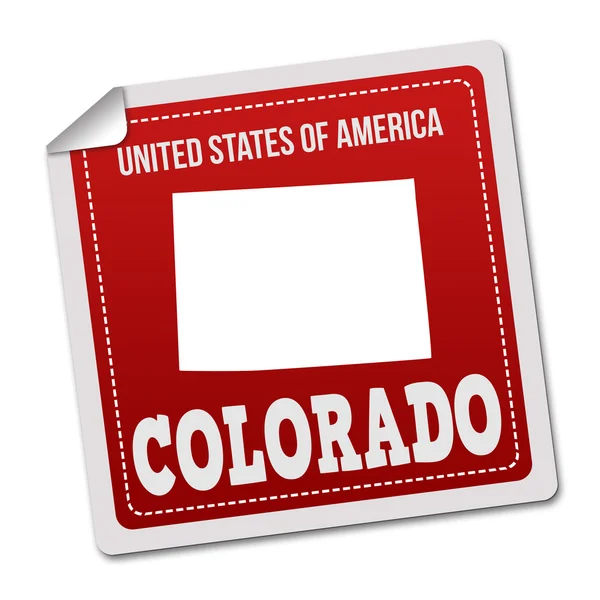 Colorado sticker of label — Stockvector