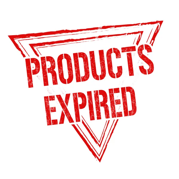 Produkte abgelaufen Zeichen oder Stempel — Stockvektor