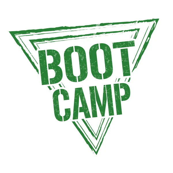 Boot camp damgası — Stok Vektör