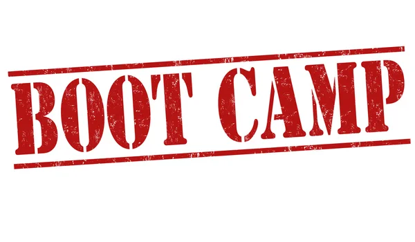 Boot camp damgası — Stok Vektör