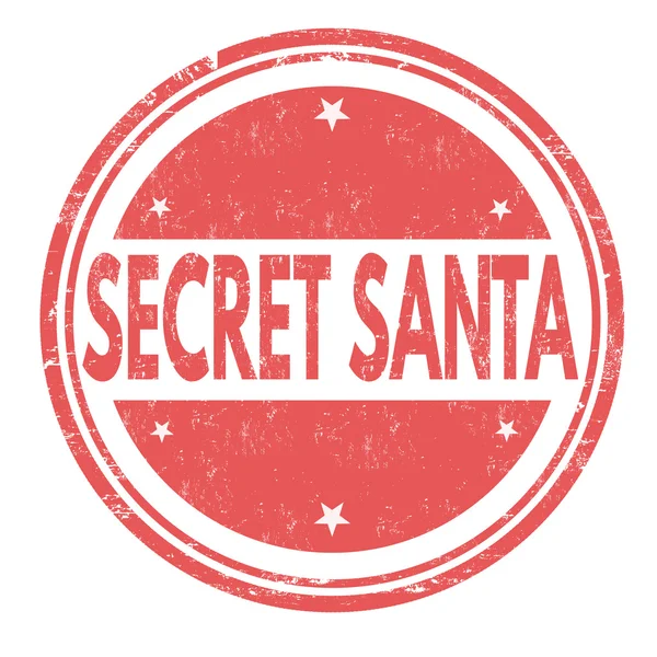 Секретний Санта штамп — стоковий вектор