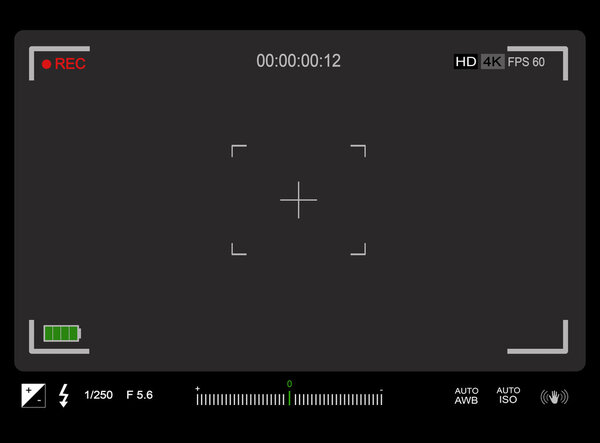 Видоискатель фото или видеокамеры
