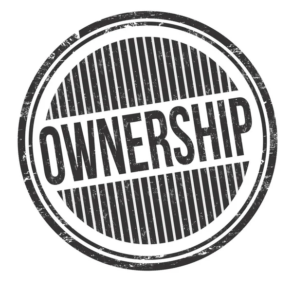 Ownership Grunge 고무도장 Vector Illustration — 스톡 벡터