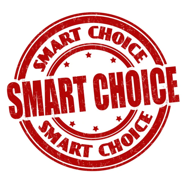 Timbre Caoutchouc Grunge Smart Choice Sur Fond Blanc Illustration Vectorielle — Image vectorielle