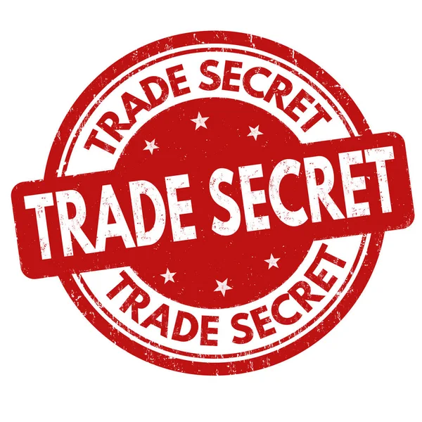 Beyaz arka planda ticari gizli grunge kauçuk damgası, vektör illüstrasyonu