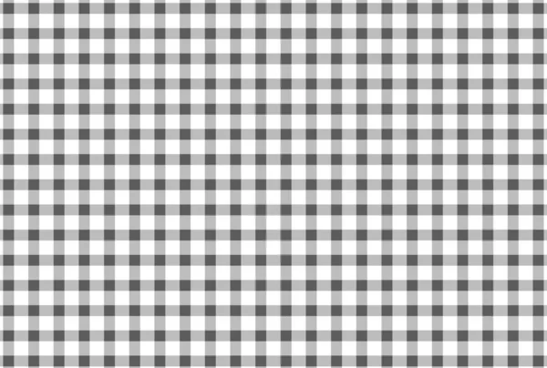 Gray Gingham Patroon Achtergrond Textuur Van Plaid Tafelkleden Kleding Andere — Stockvector