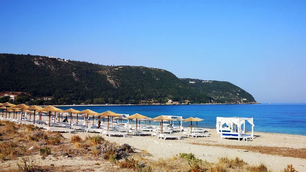 Pláž Agios Ioannis Ostrově Lefkada Řecko — Stock fotografie