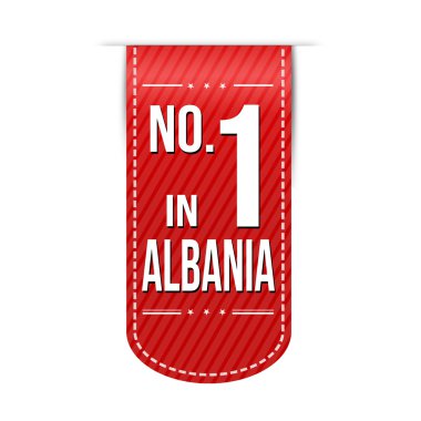 bir Arnavutluk banner tasarımı