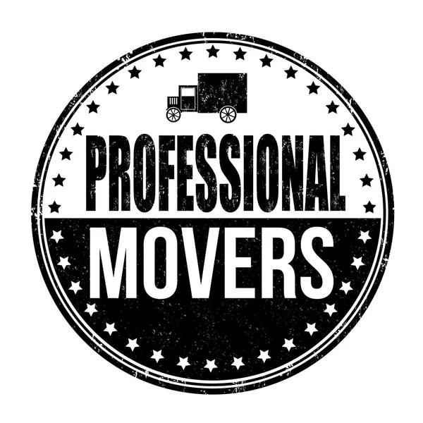 Professional movers stamp — Stock Vector