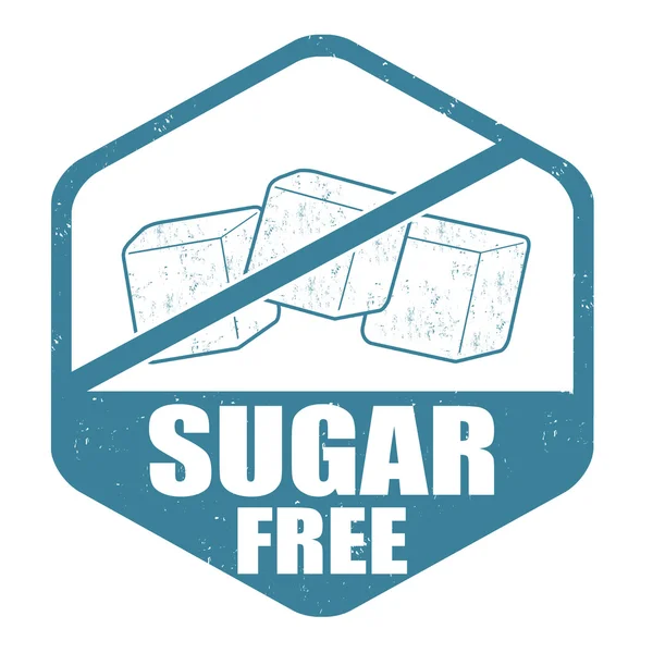 Sugar free stamp — Stock Vector