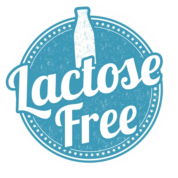 Lactose free stamp — Stock Vector