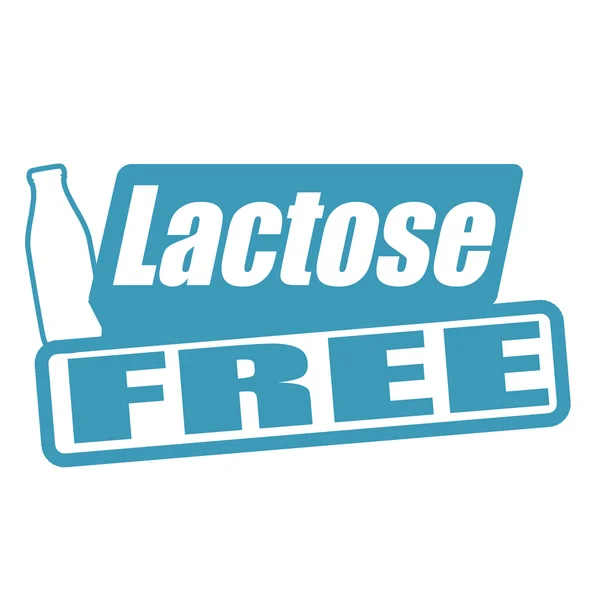 Lactose free stamp — Stock Vector