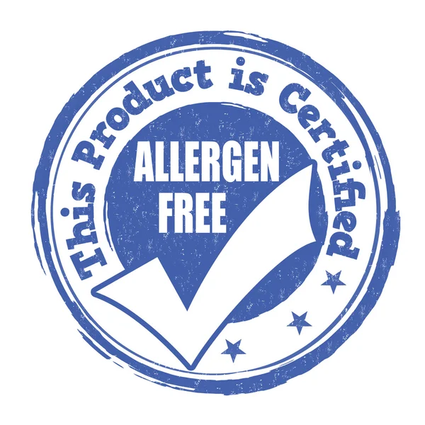 Αλλεργιογόνο δωρεάν σφραγίδα — Διανυσματικό Αρχείο