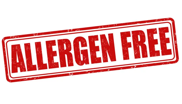 Allergen free stamp — Stock Vector