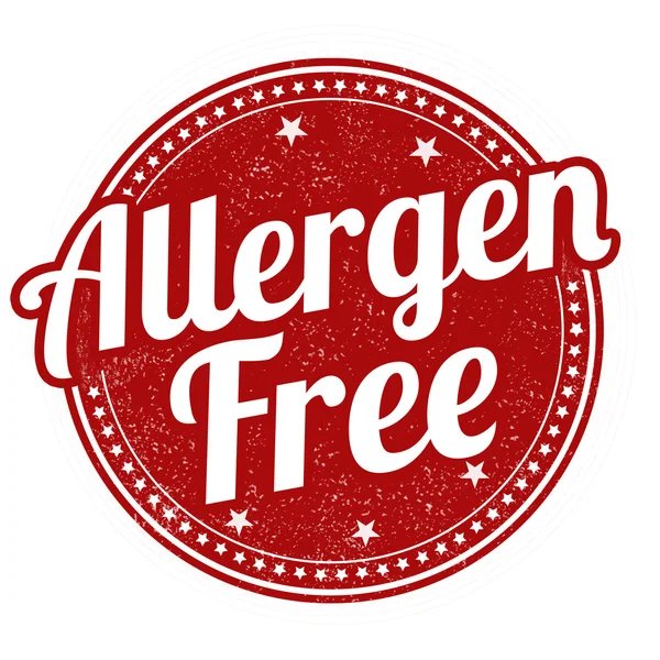 Allergen free stamp — Stock Vector