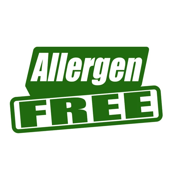 Allergen free stamp — Stock Vector