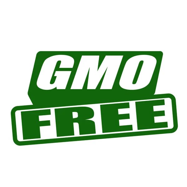 GMO ücretsiz damga — Stok Vektör