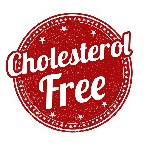 Cholesterol free stamp — Stock Vector