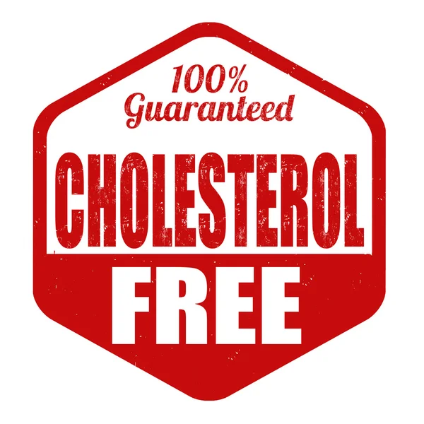 Cholesterol free stamp — Stock Vector