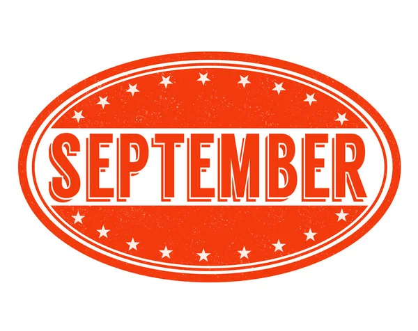 September stempel — Stockvector