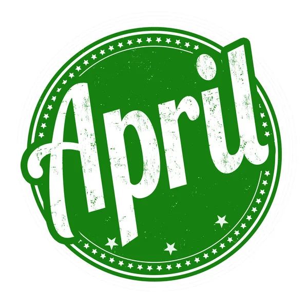 April stämpel — Stock vektor