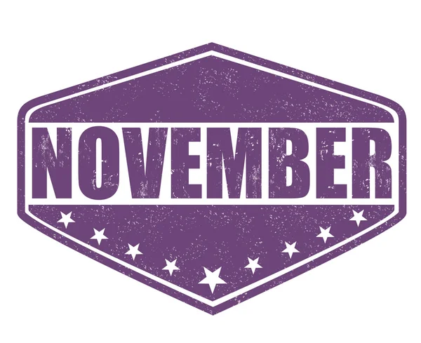 November stempel – stockvektor