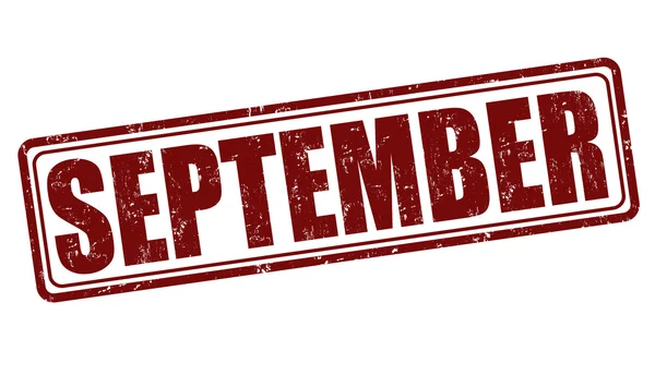 September stempel — Stockvector