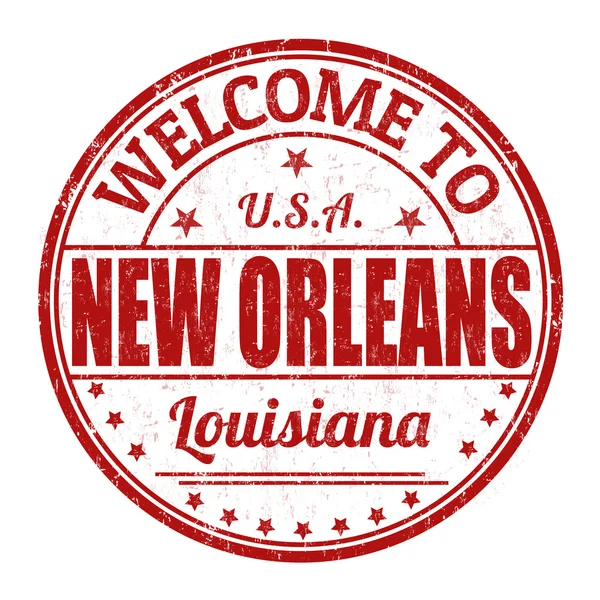 Welkom in new orleans stempel — Stockvector