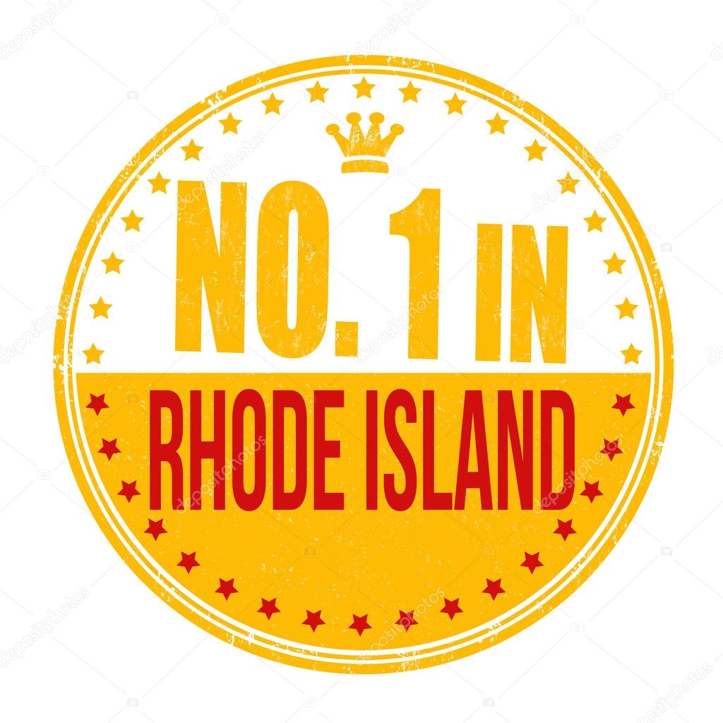 Number one in Rhode Island stamp
